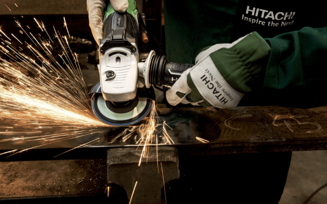 grinding a metal